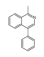 1-methyl-4-phenylisoquinoline结构式