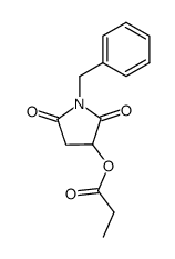 1-benzyl-3-propionyloxy-2,5-pyrrolidinedione Structure