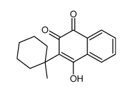 4-hydroxy-3-(1-methylcyclohexyl)naphthalene-1,2-dione结构式
