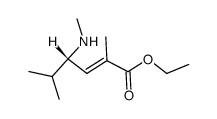 (2E,4S)-4-methylamino-2,5-dimethylhex-2-enoic acid ethyl ester Structure