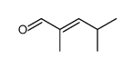 2,4-dimethylpent-2-enal结构式