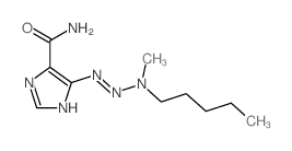 Imidazole-4-carboxamide, 5- (3-methyl-3-pentyl-1-triazeno)- Structure