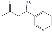 METHYL (3S)-3-AMINO-3-(PYRIDIN-3-YL)PROPANOATE结构式
