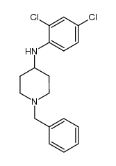 1-benzyl-N-(2,4-dichlorophenyl)piperidin-4-amine结构式