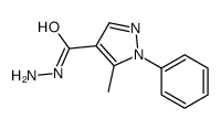 5-METHYL-1-PHENYL-1H-PYRAZOLE-4-CARBOHYDRAZIDE结构式