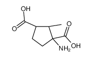 1,3-Cyclopentanedicarboxylicacid,1-amino-2-methyl-,(1S,2S,3R)-(9CI) Structure
