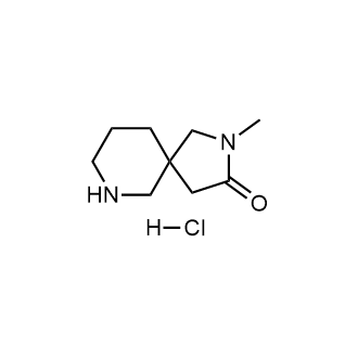 2-Methyl-2,7-diazaspiro[4.5]decan-3-one hydrochloride structure