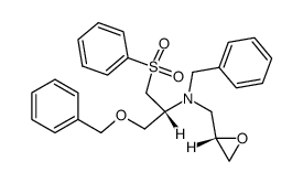 (R)-N-benzyl-1-(benzyloxy)-N-(((S)-oxiran-2-yl)methyl)-3-(phenylsulfonyl)propan-2-amine结构式