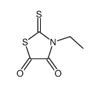 3-ethyl-2-sulfanylidene-1,3-thiazolidine-4,5-dione结构式