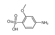 4-amino-2-methoxy-benzenesulfonic acid Structure