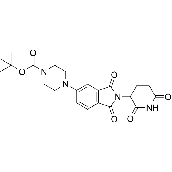 Thalidomide-piperazine-Boc结构式