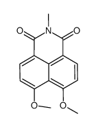 6,7-dimethoxy-2-methyl-1H-benz[de]isoquinoline-1,3(2H)-dione结构式
