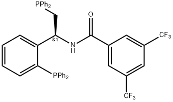 N-[(1S)-2-(Diphenylphosphino)-1-(2-(diphenylphosphino)phenyl)ethyl]-3,5-bis(trifluoromethyl)-benzamide picture