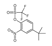 (4-tert-butyl-2-nitrophenyl) trifluoromethanesulfonate结构式