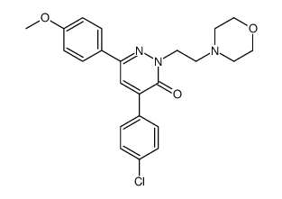 4-(4-chlorophenyl)-6-(4-methoxyphenyl)-2-(2-morpholin-4-ylethyl)pyridazin-3-one Structure