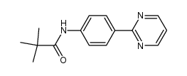 N-(4-(2-pyrimidinyl)phenyl)-2,2-dimethylpropanamide结构式