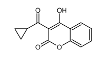 3-(cyclopropanecarbonyl)-4-hydroxychromen-2-one Structure