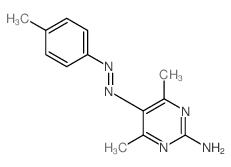 2-Pyrimidinamine,4,6-dimethyl-5-[2-(4-methylphenyl)diazenyl]- Structure