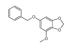 6-(benzyloxy)-4-methoxybenzo[d][1,3]dioxole结构式