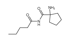 (N-valeryl)-1-aminocyclopentanecarboxamide Structure