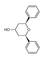 trans-2,6-diphenyloxan-r-4-ol结构式