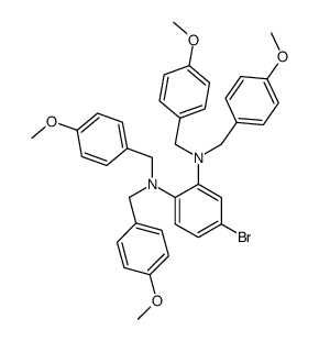 1,2-Benzenediamine, 4-bromo-N,N,N,N-tetrakis(4-methoxyphenyl)methyl- picture