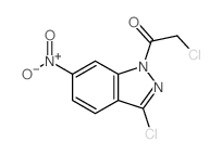 Ethanone,2-chloro-1-(3-chloro-6-nitro-1H-indazol-1-yl)- structure