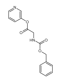 3-(Z-Gly)-pyridyl ester结构式