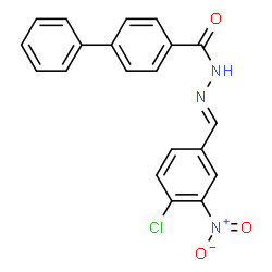 N'-(4-chloro-3-nitrobenzylidene)-4-biphenylcarbohydrazide picture