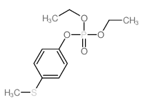Phosphoric acid,diethyl 4-(methylthio)phenyl ester structure