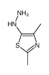 (9CI)-5-肼基-2,4-二甲基噻唑结构式