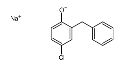 sodium 2-benzyl-4-chlorophenolate Structure