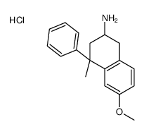 6-methoxy-4-methyl-4-phenyl-2,3-dihydro-1H-naphthalen-2-amine,hydrochloride Structure