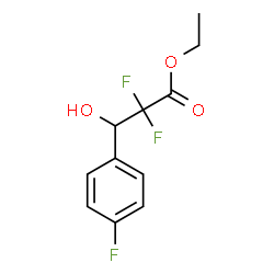Ethyl 2,2-difluoro-3-(4-fluorophenyl)-3-hydroxypropanoate结构式