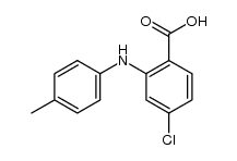 2-[(4-methylphenyl)amino]-5-chlorobenzoic acid Structure