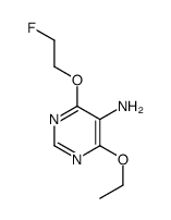 5-Pyrimidinamine,4-ethoxy-6-(2-fluoroethoxy)-(9CI) structure