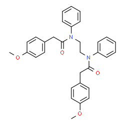 2-(4-methoxyphenyl)-N-(2-{[(4-methoxyphenyl)acetyl]anilino}ethyl)-N-phenylacetamide结构式