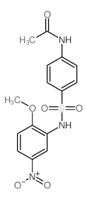Acetamide,N-[4-[[(2-methoxy-5-nitrophenyl)amino]sulfonyl]phenyl]- Structure