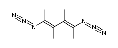 (E,E)-2,5-diazido-3,4-dimethylhexa-2,4-diene Structure