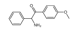 Ethanone,2-amino-1-(4-methoxyphenyl)-2-phenyl- Structure