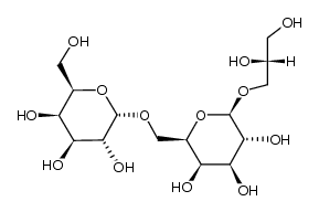 (2R)-3-O-[α-D-galactopyranosyl-(1''''->6''')-O-β-D-galactopyranosyl]-sn-glycerol Structure
