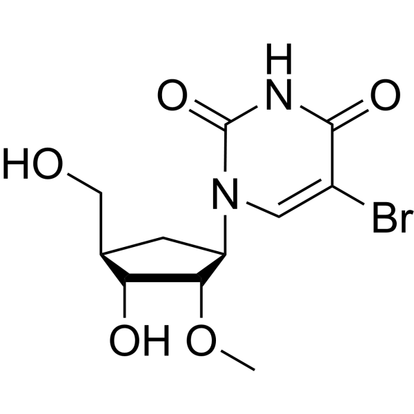 5-Bromo-2’-O-methyluridine structure