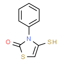 2(3H)-Thiazolone,4-mercapto-3-phenyl-结构式