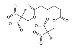 bis(2-fluoro-2,2-dinitroethyl) hexanedioate结构式