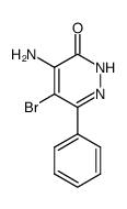 4-Amino-5-bromo-6-phenylpyridazin-3(2H)-one结构式