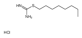 octyl carbamimidothioate,hydrochloride Structure