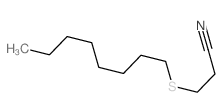 Propanenitrile,3-(octylthio)- structure
