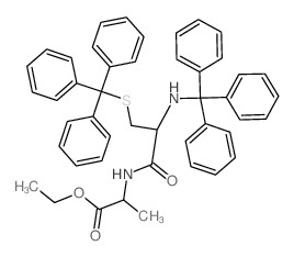 Alanine,N-[N,S-bis(triphenylmethyl)-L-cysteinyl]-, ethyl ester (9CI) structure
