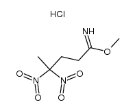 4,4-dinitro-pentanimidic acid methyl ester, hydrochloride Structure