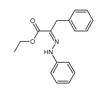 (Z)-ethyl 3-phenyl-2-(2-phenylhydrazono)propanoate结构式